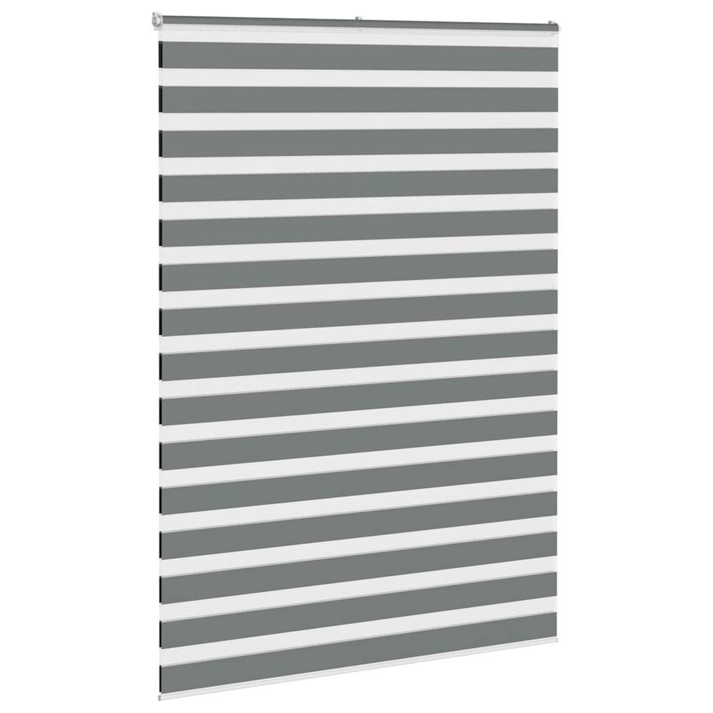 Vidaxx Zebra-Rollo 160x200 cm Stoffbreite 155,9 cm Dunkelgrau