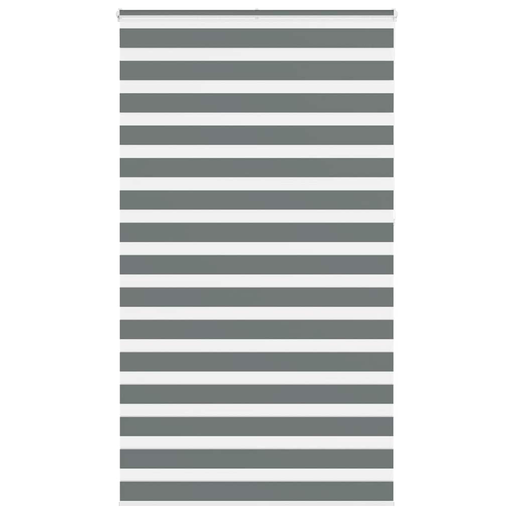 VidaXL Zebra-Rollo 135x230 cm Stoffbreite 130,9 cm Dunkelgrau