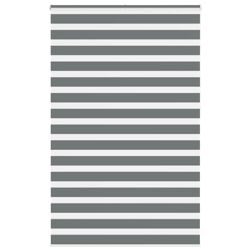 VidaXL Zebra-Rollo 140x230 cm Stoffbreite 135,9 cm Dunkelgrau