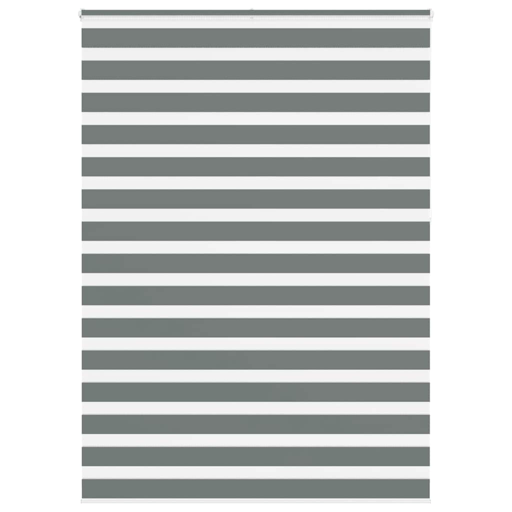 VidaXL Zebra-Rollo 165x230 cm Stoffbreite 160,9 cm Dunkelgrau