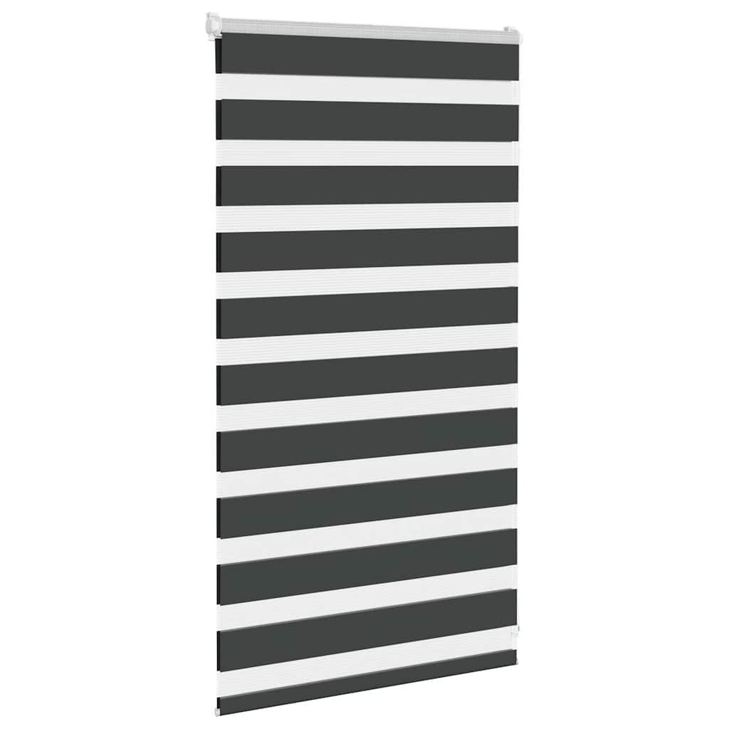 VidaXL Zebra-Rollo 75x100 cm Stoffbreite 70,9 cm Schwarz