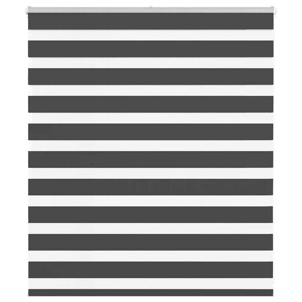 VidaXL Zebra-Rollo 125x100 cm Stoffbreite 120,9 cm Schwarz