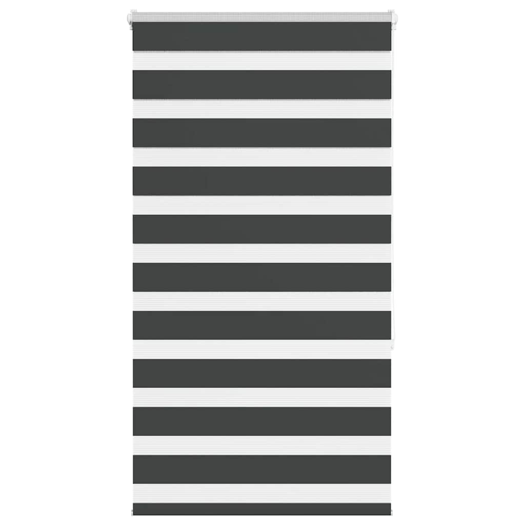 VidaXL Zebra-Rollo 70x150 cm Stoffbreite 65,9 cm Schwarz
