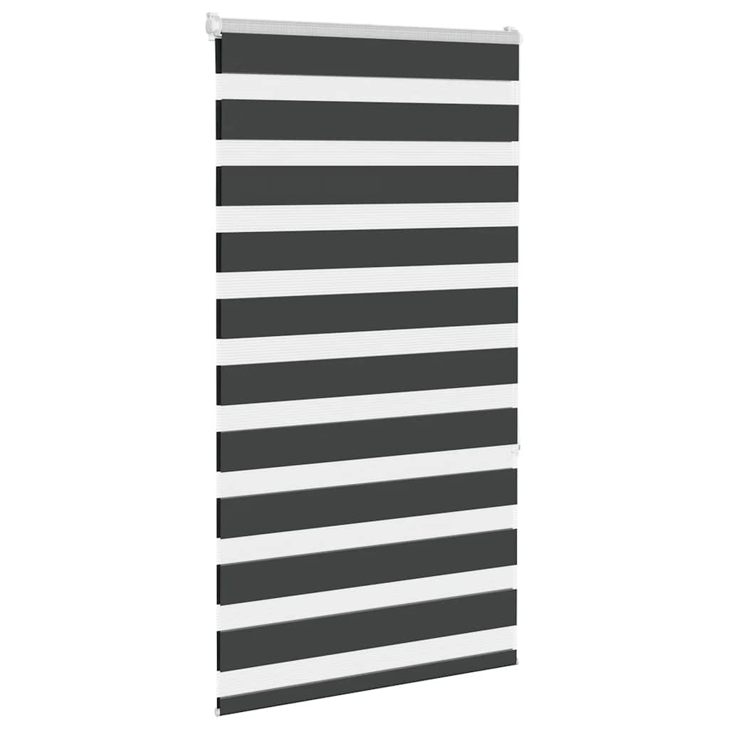 VidaXL Zebra-Rollo 70x150 cm Stoffbreite 65,9 cm Schwarz