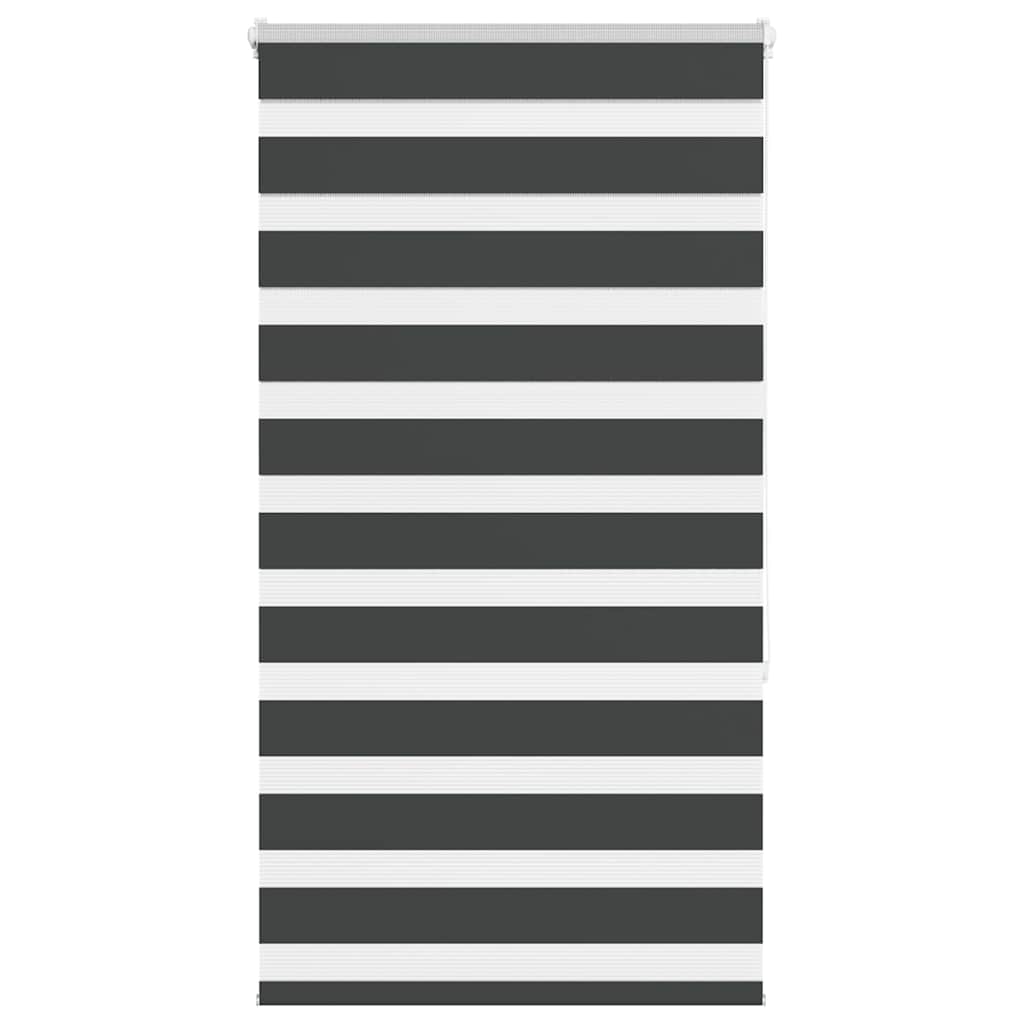 VidaXL Zebra-Rollo 90x150 cm Stoffbreite 85,9 cm Schwarz