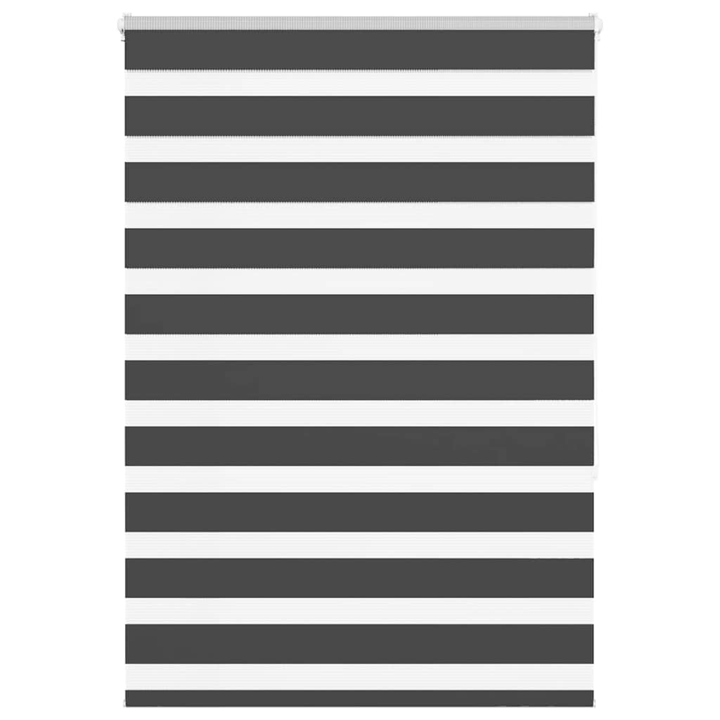 VidaXL Zebra-Rollo 105x150 cm Stoffbreite 100,9 cm Schwarz