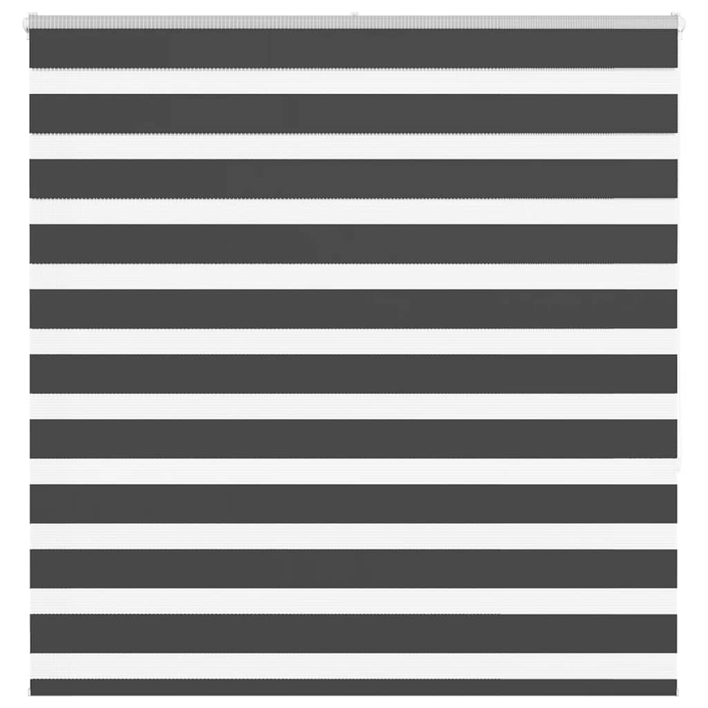 VidaXL Zebra-Rollo 145x150 cm Stoffbreite 140,9 cm Schwarz