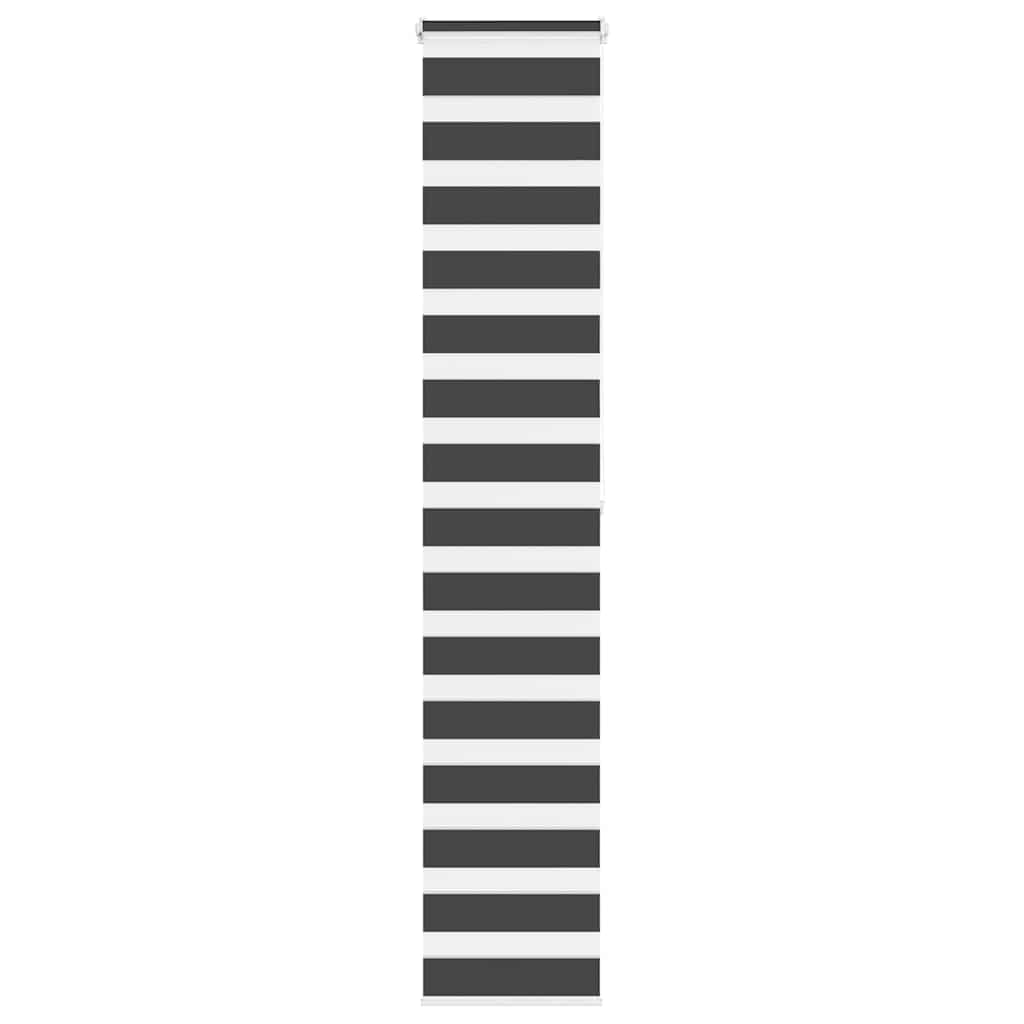 Vidaxx Zebra-Rollo 45x200 cm Stoffbreite 40,9 cm Schwarz