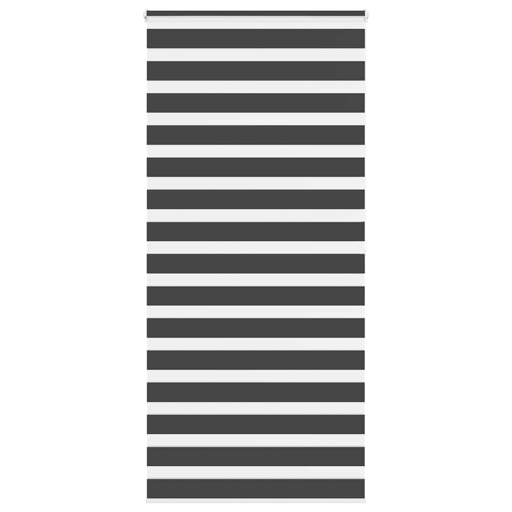 VidaXL Zebra-Rollo 100x200 cm Stoffbreite 95,9 cm Schwarz