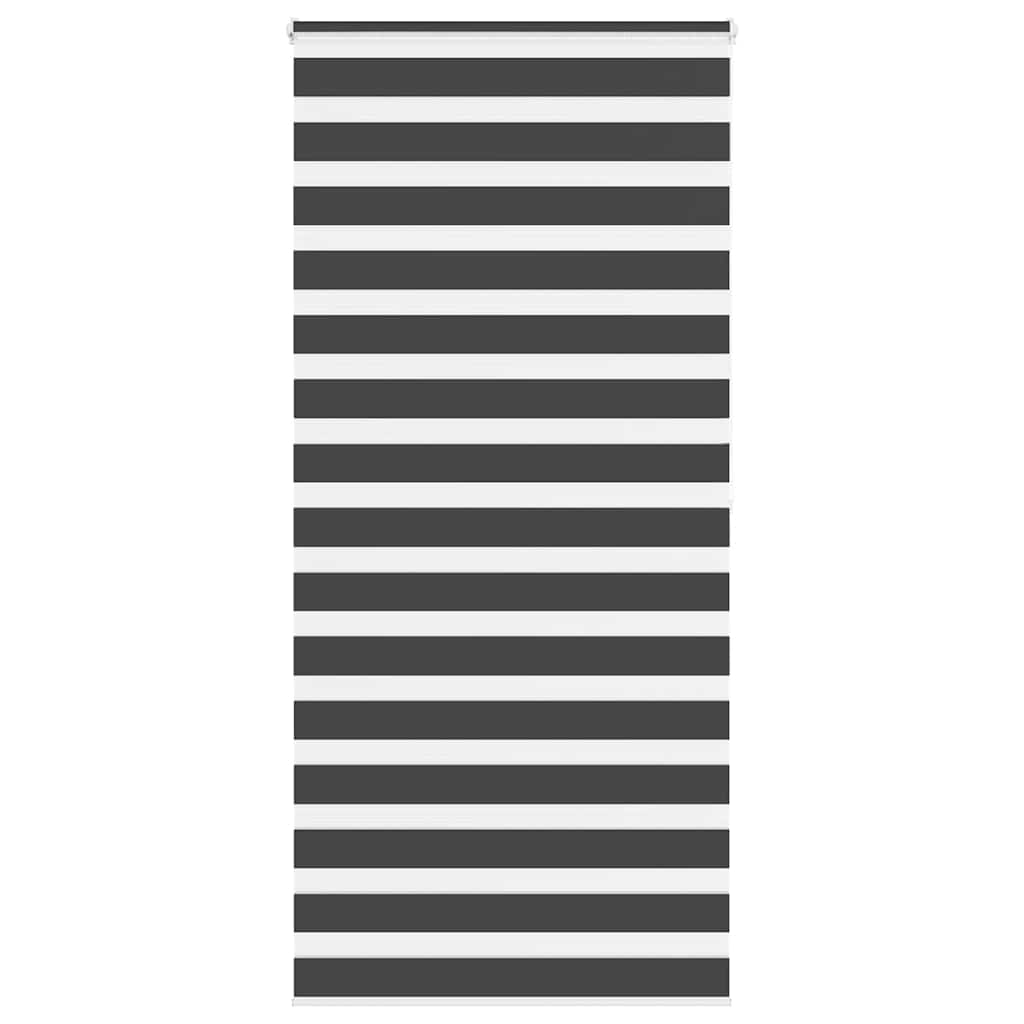 VidaXL Zebra-Rollo 110x200 cm Stoffbreite 105,9 cm Schwarz