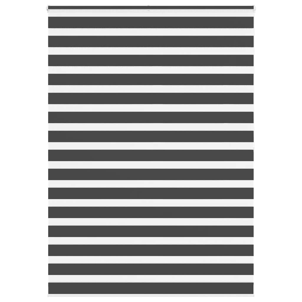 VidaXL Zebra-Rollo 160x200 cm Stoffbreite 155,9 cm Schwarz