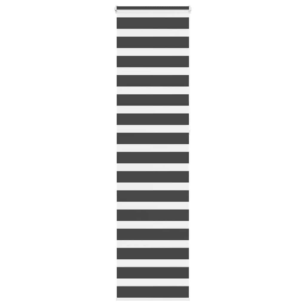 VidaXL Zebra-Rollo 65x230 cm Stoffbreite 60,9 cm Schwarz