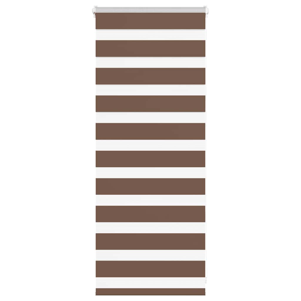 Vidaxx Zebra-Rollo 55x100 cm Stoffbreite 50,9 cm Polyester braun