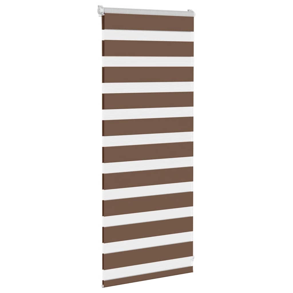 Vidaxx Zebra-Rollo 65x100 cm Stoffbreite 60,9 cm Polyester braun