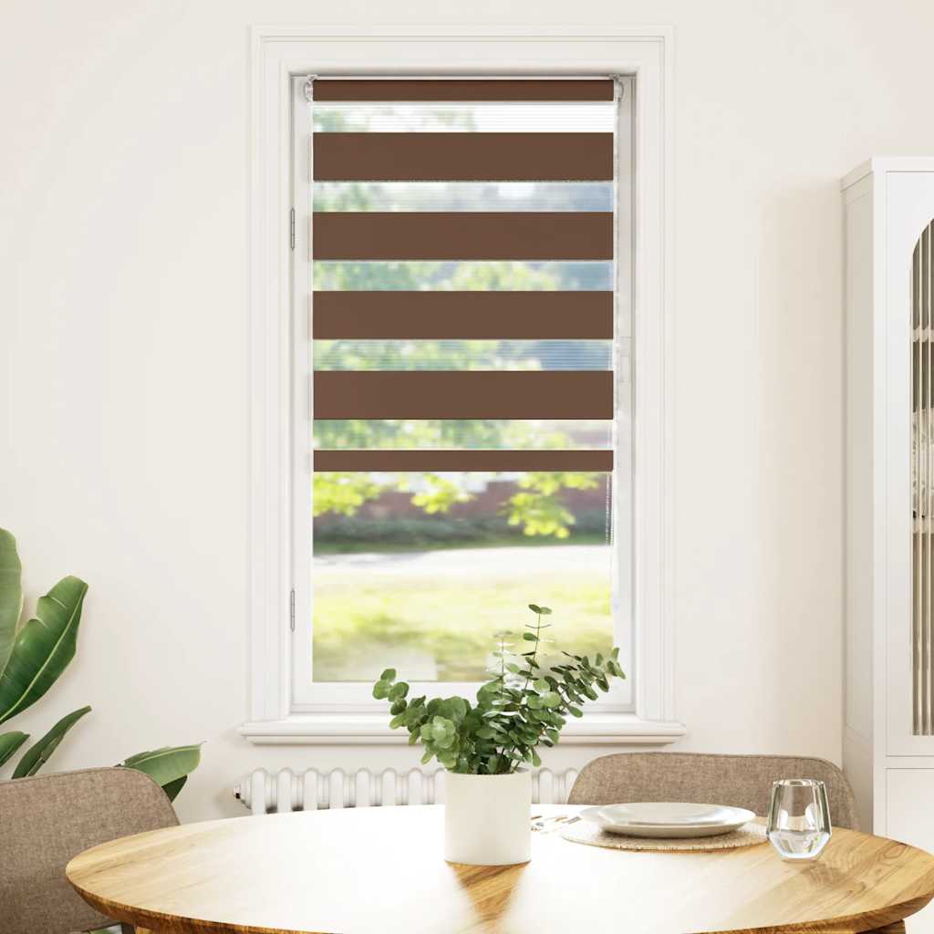 Vidaxx Zebra-Rollo 60x150 cm Stoffbreite 55,9 cm Polyester braun