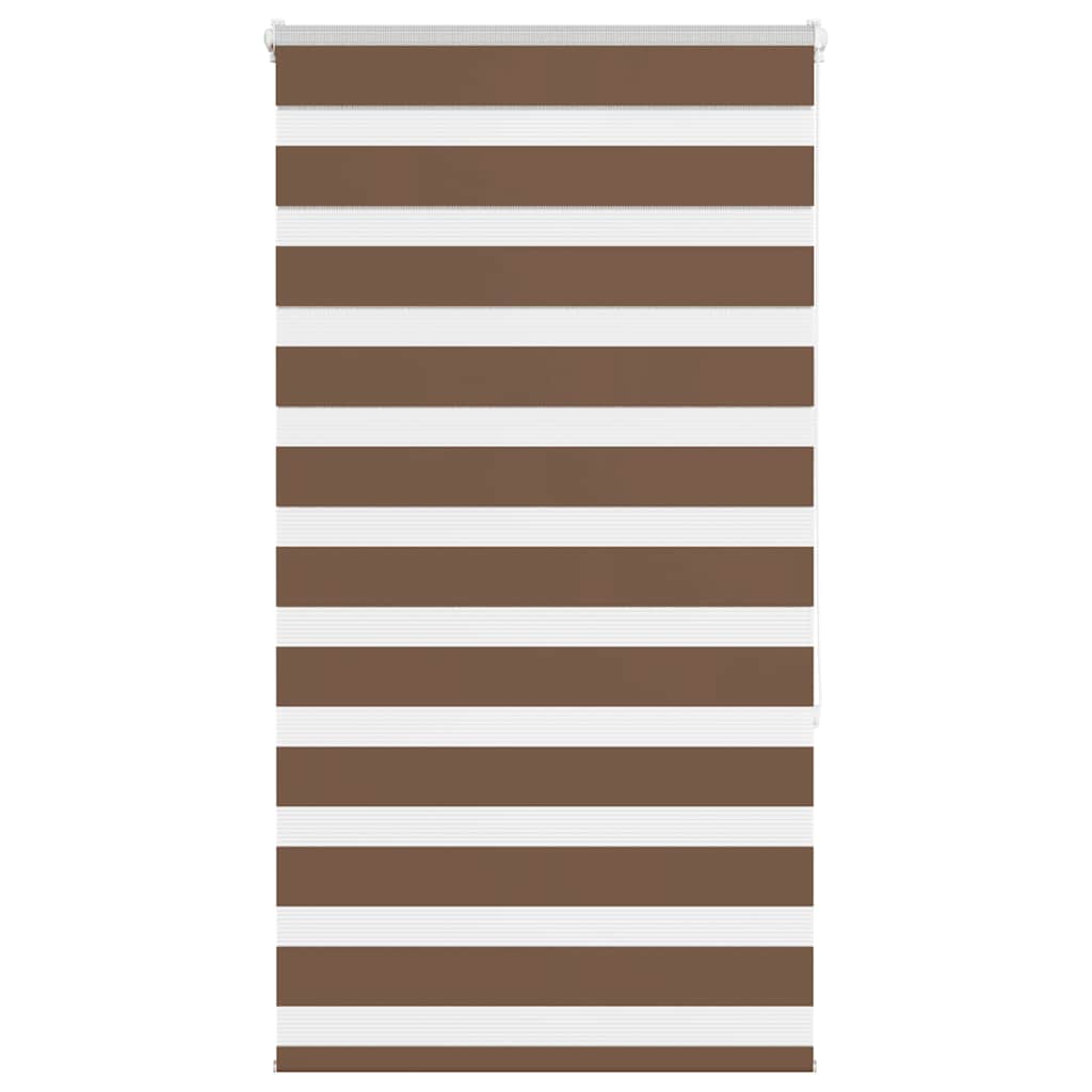 VidaXL Zebra-Rollo 75x150 cm Stoffbreite 70,9 cm Polyester braun