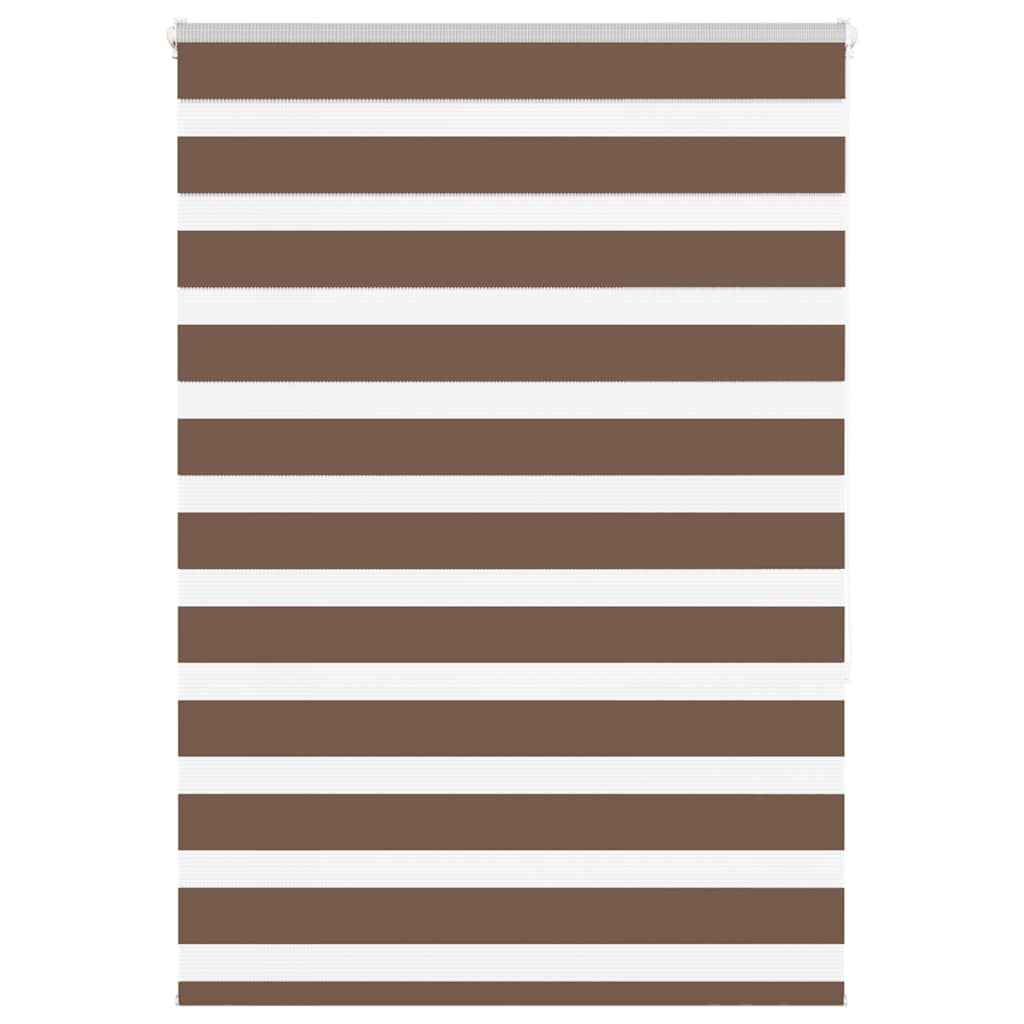 VidaXL Zebra-Rollo 115x150 cm Stoffbreite 110,9 cm Polyester braun
