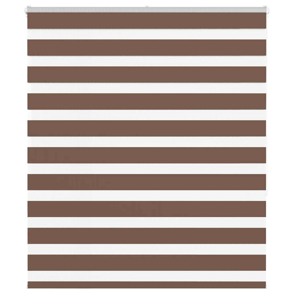 VidaXL Zebra-Rollo 130x150 cm Stoffbreite 125,9 cm Polyester braun