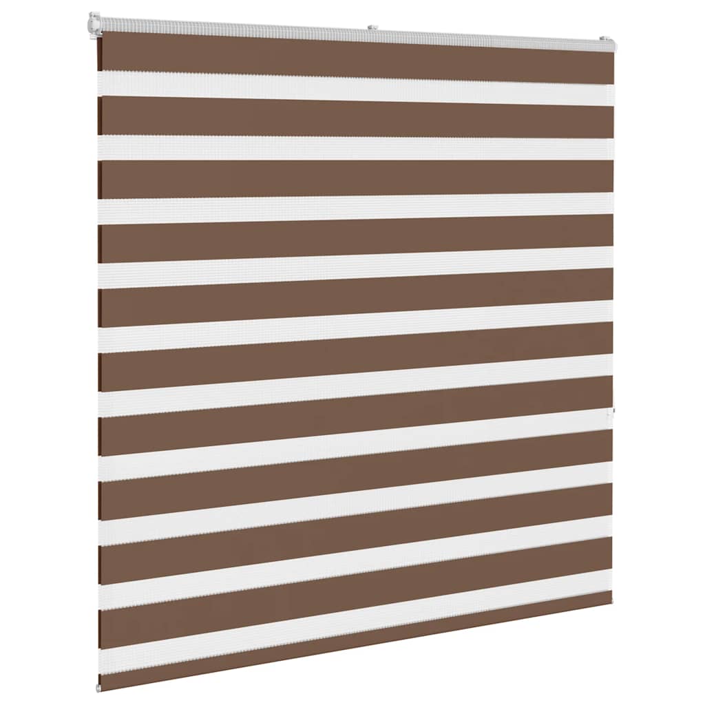 VidaXL Zebra-Rollo 140x150 cm Stoffbreite 135,9 cm Polyester braun