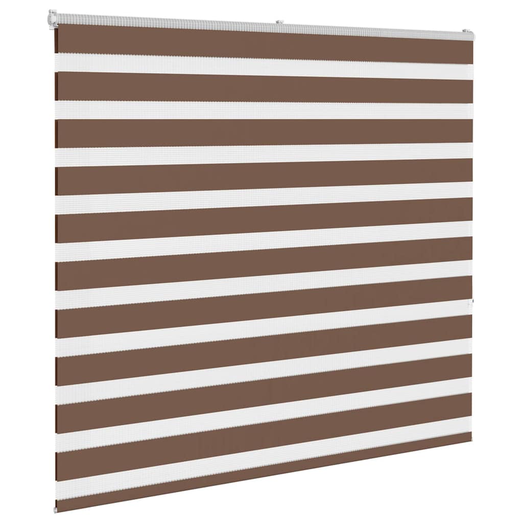 VidaXL Zebra-Rollo 165x150 cm Stoffbreite 160,9 cm Polyester braun