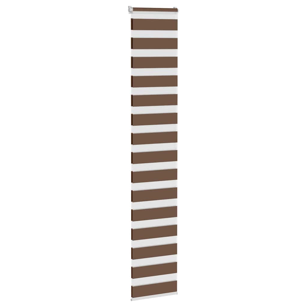 Vidaxx Zebra-Rollo 40x200 cm Stoffbreite 35,9 cm Polyester braun