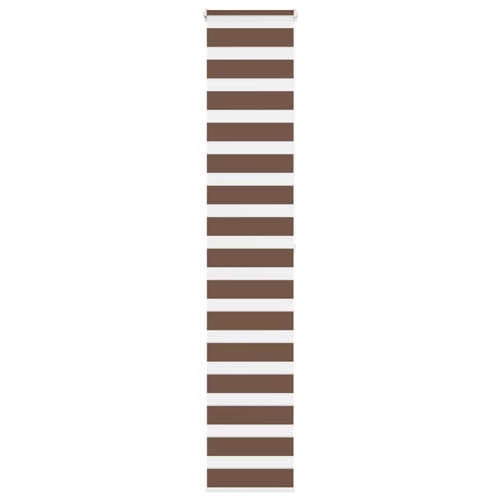 Vidaxx Zebra-Rollo 45x200 cm Stoffbreite 40,9 cm Polyester braun