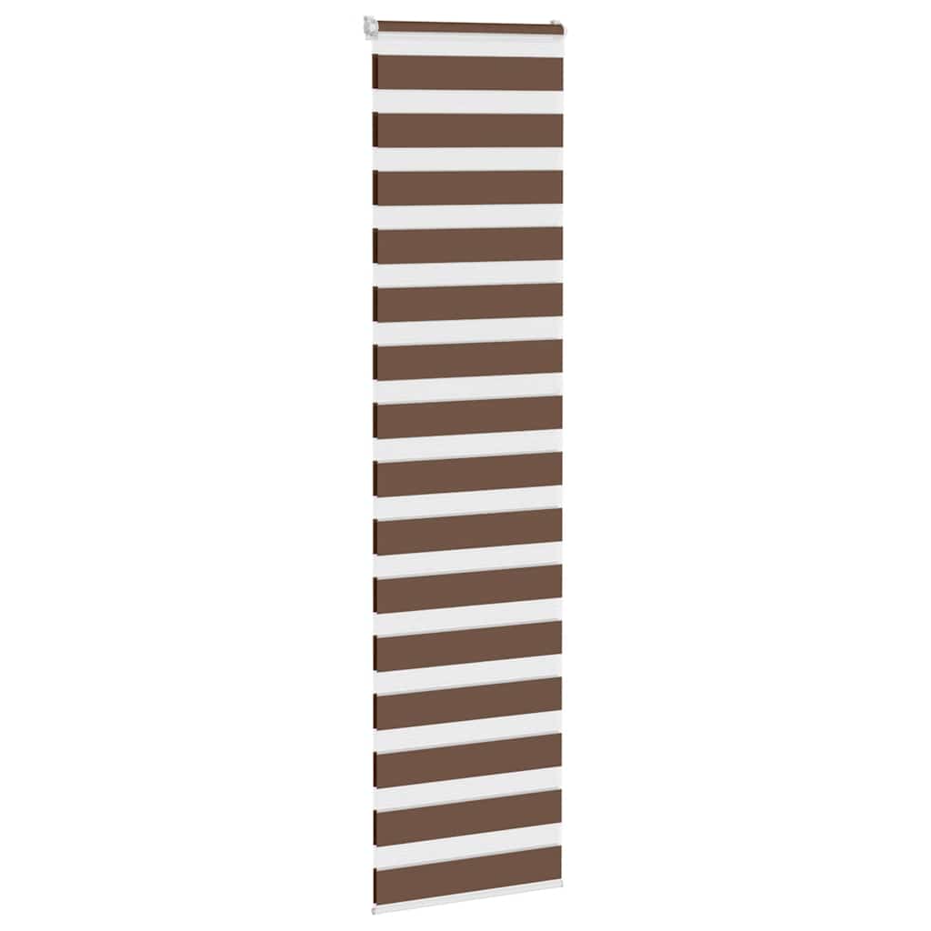 VidaXL Zebra-Rollo 60x200 cm Stoffbreite 55,9 cm Polyester braun