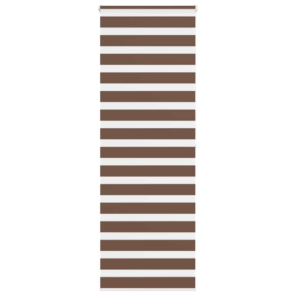Vidaxx Zebra-Rollo 80x200 cm Stoffbreite 75,9 cm Polyester braun