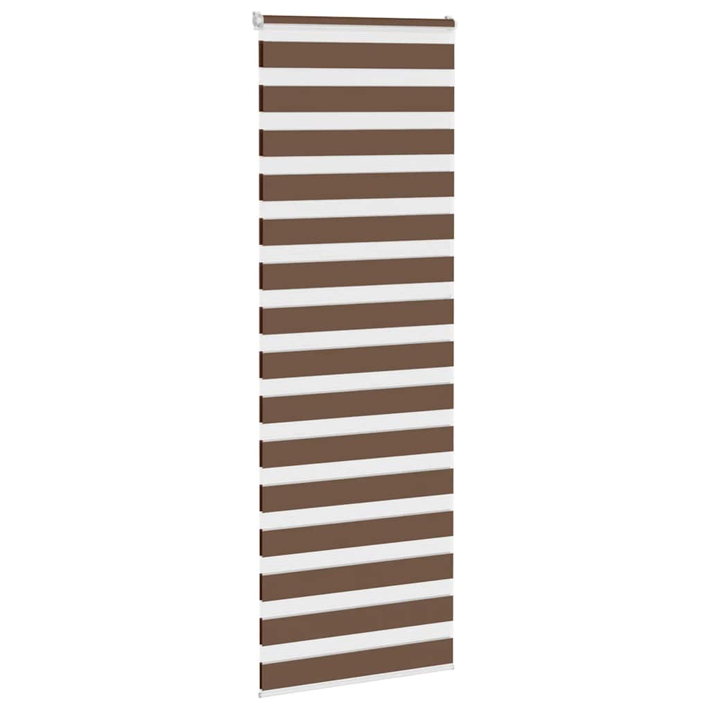 Vidaxx Zebra-Rollo 80x200 cm Stoffbreite 75,9 cm Polyester braun