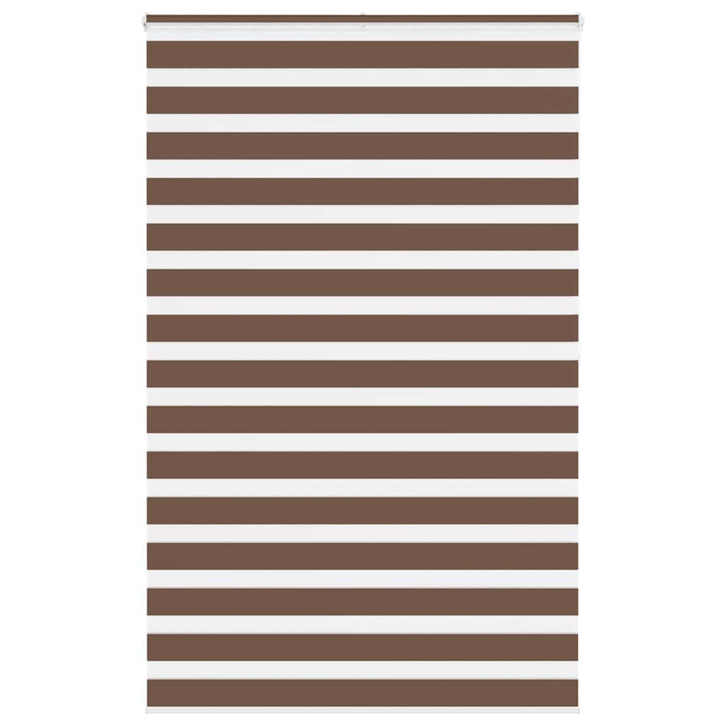 VidaXL Zebra-Rollo 140x200 cm Stoffbreite 135,9 cm Polyester braun