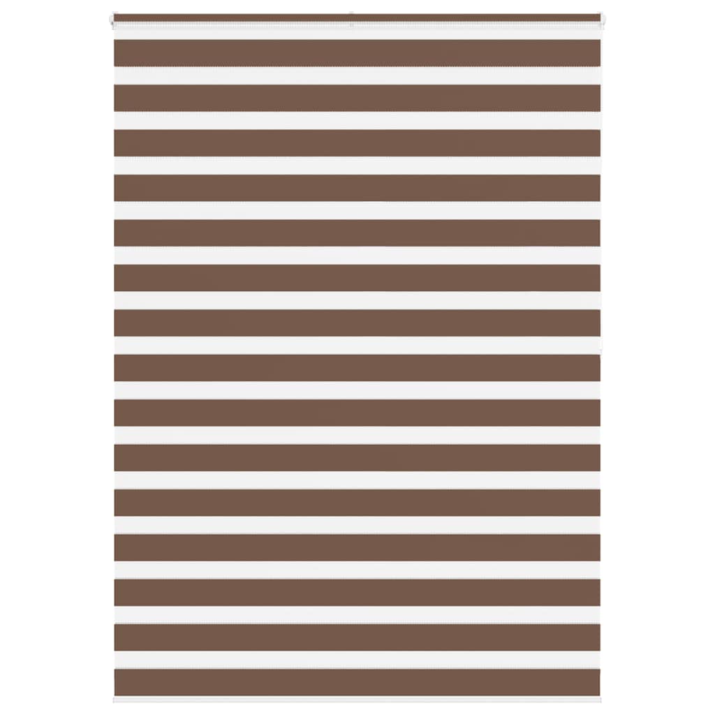 VidaXL Zebra-Rollo 155x200 cm Stoffbreite 150,9 cm Polyester braun
