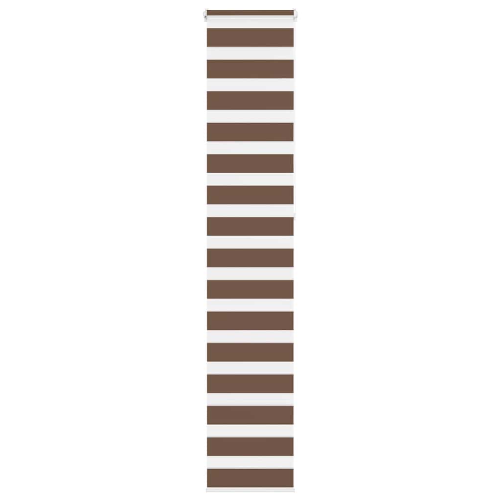 Vidaxx Zebra-Rollo 40x230 cm Stoffbreite 35,9 cm Polyester braun