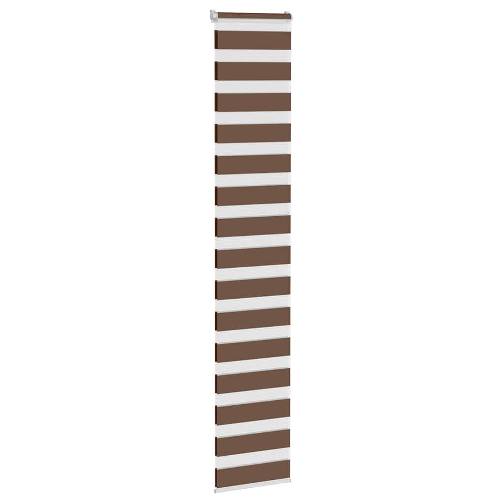 Vidaxx Zebra-Rollo 40x230 cm Stoffbreite 35,9 cm Polyester braun