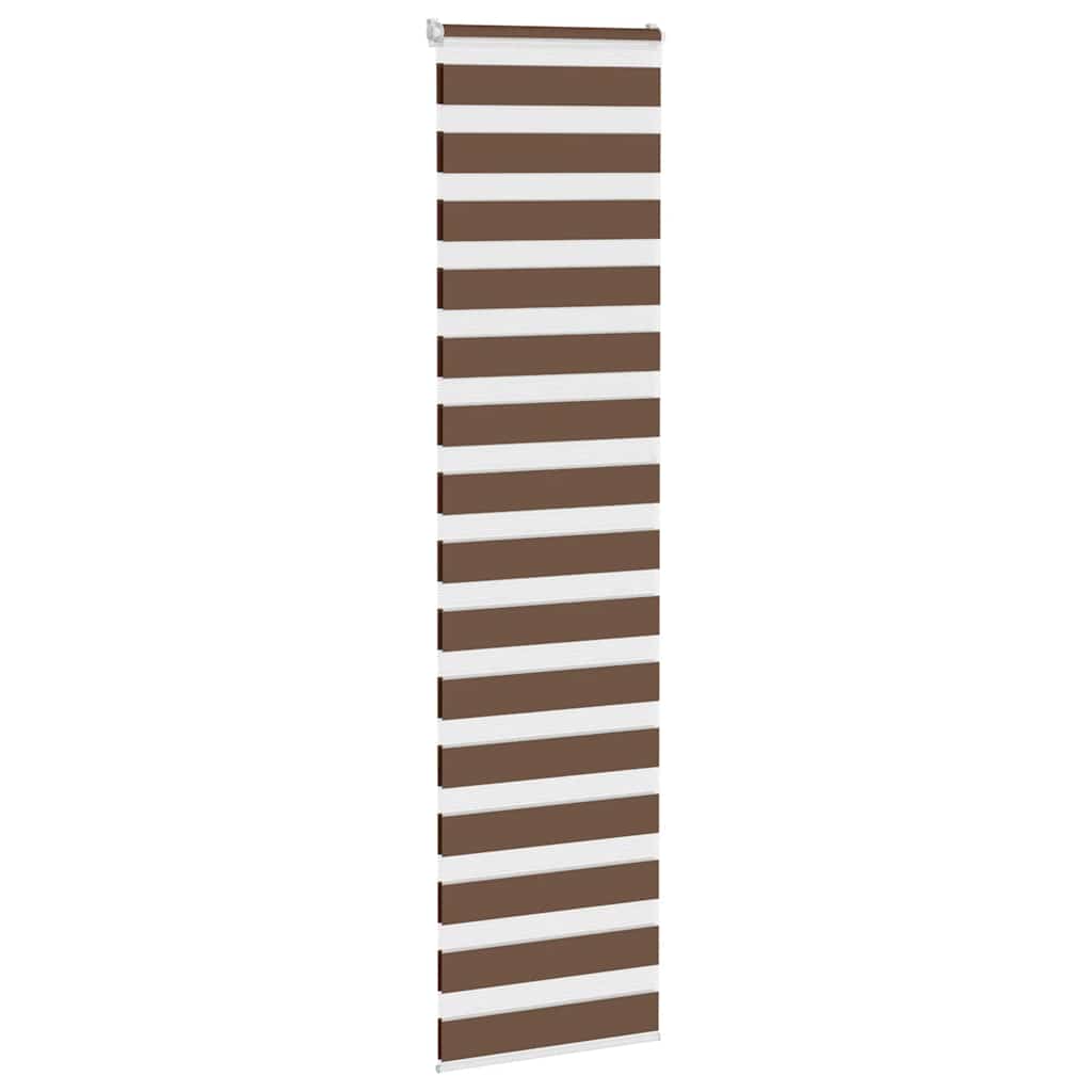 Vidaxx Zebra-Rollo 65x230 cm Stoffbreite 60,9 cm Polyester braun