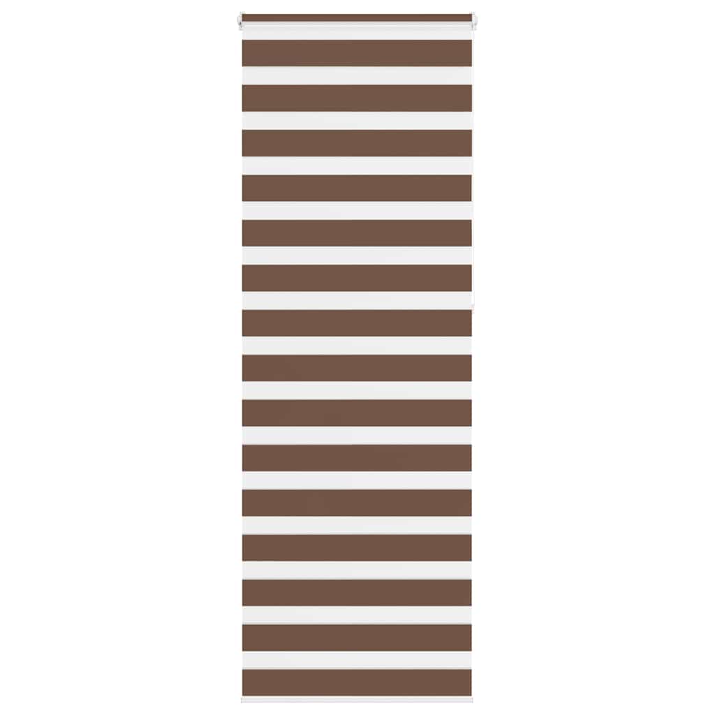 Vidaxx Zebra-Rollo 80x230 cm Stoffbreite 75,9 cm Polyester braun