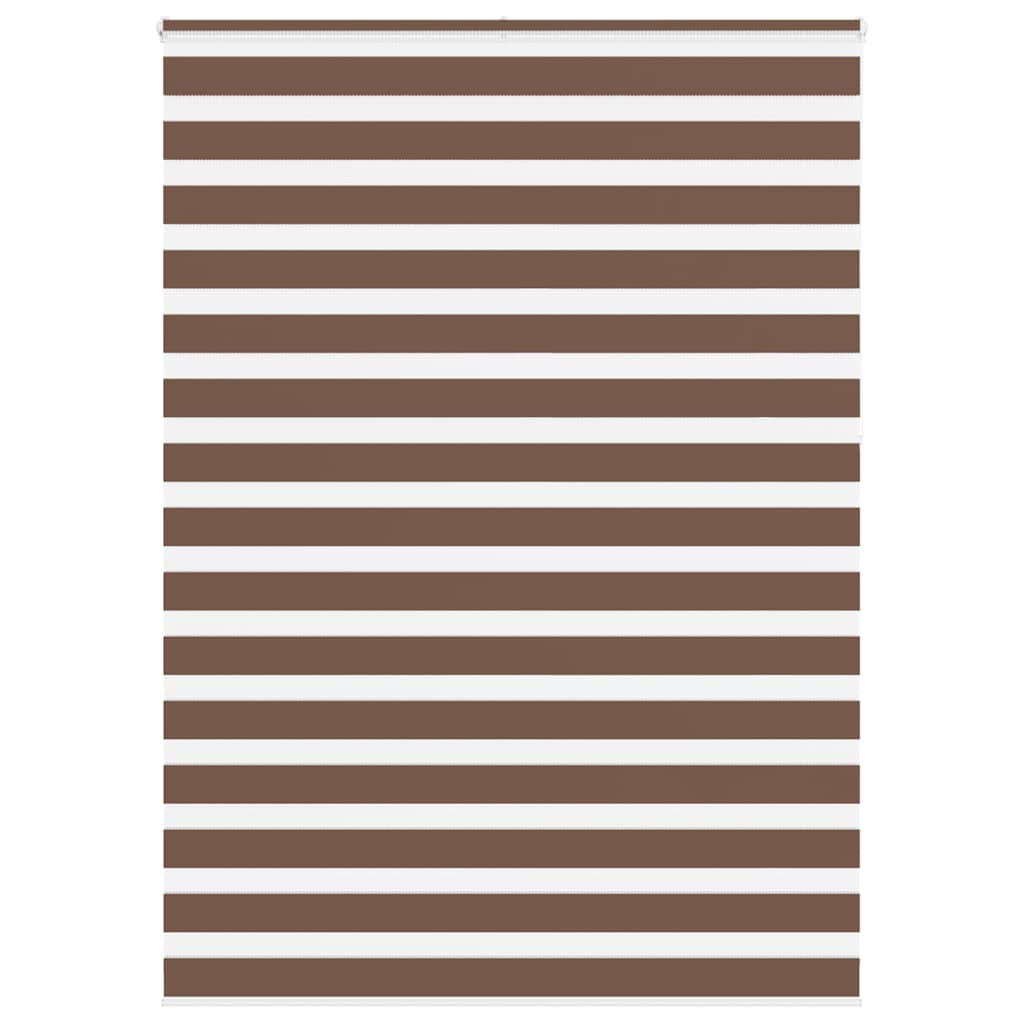 VidaXL Zebra-Rollo 165x230 cm Stoffbreite 160,9 cm Polyester braun
