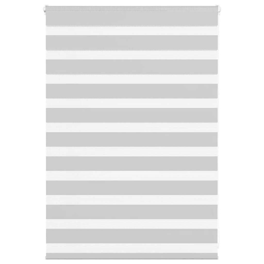 VidaXL Zebra-Rollo 115x100 cm Stoffbreite 110,9 cm Hellgrau