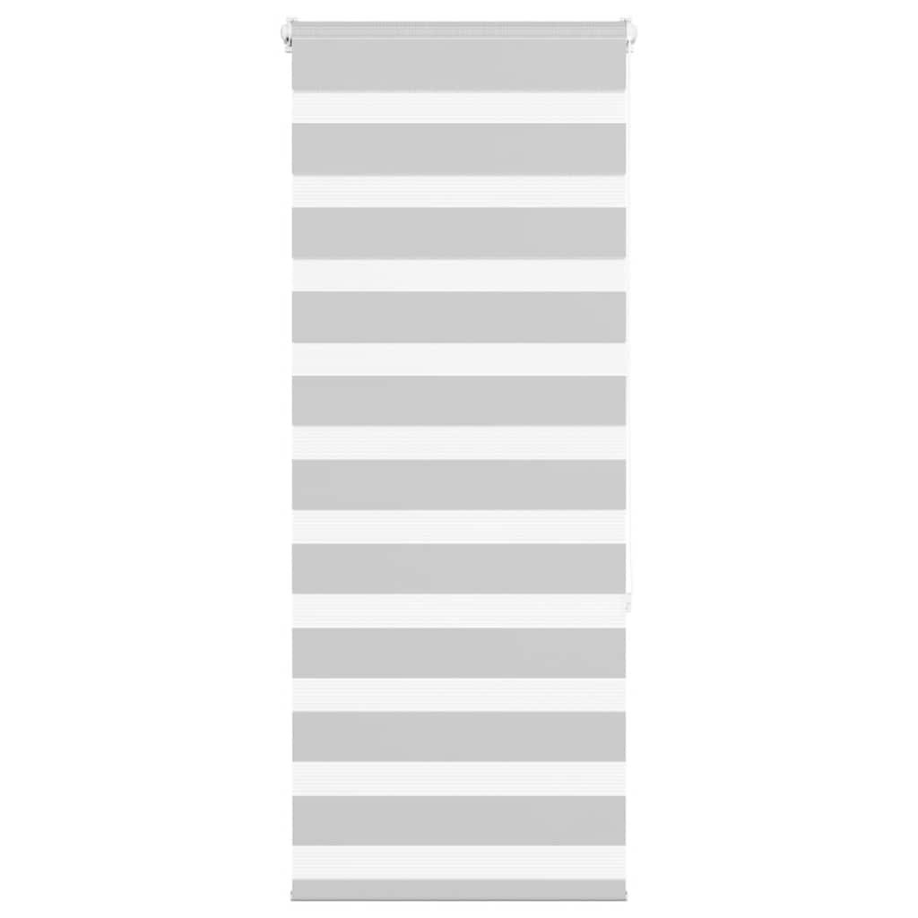 VidaXL Zebra-Rollo 60x150 cm Stoffbreite 55,9 cm Hellgrau