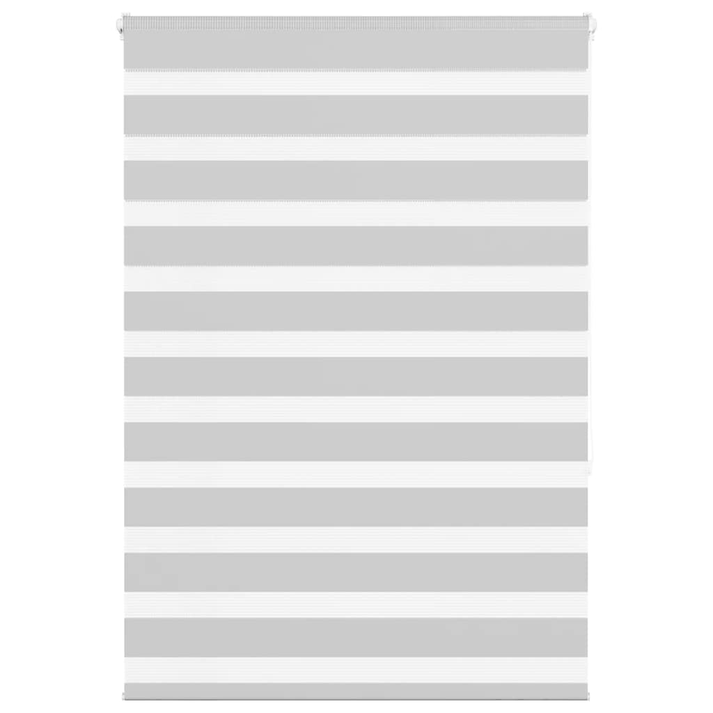 VidaXL Zebra-Rollo 95x150 cm Stoffbreite 90,9 cm Hellgrau
