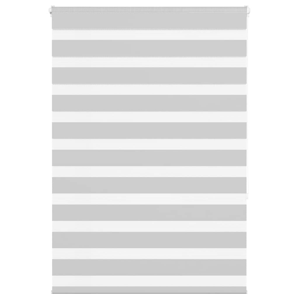 VidaXL Zebra-Rollo 105x150 cm Stoffbreite 100,9 cm Hellgrau
