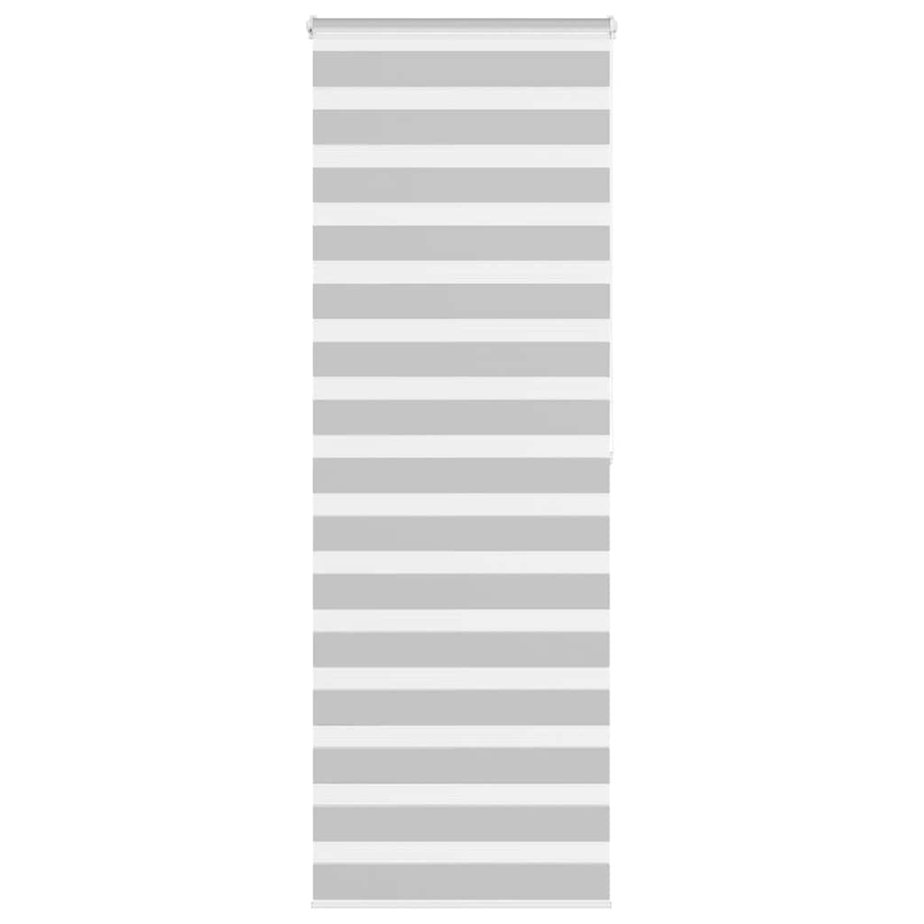 VidaXL Zebra-Rollo 90x200 cm Stoffbreite 85,9 cm Hellgrau