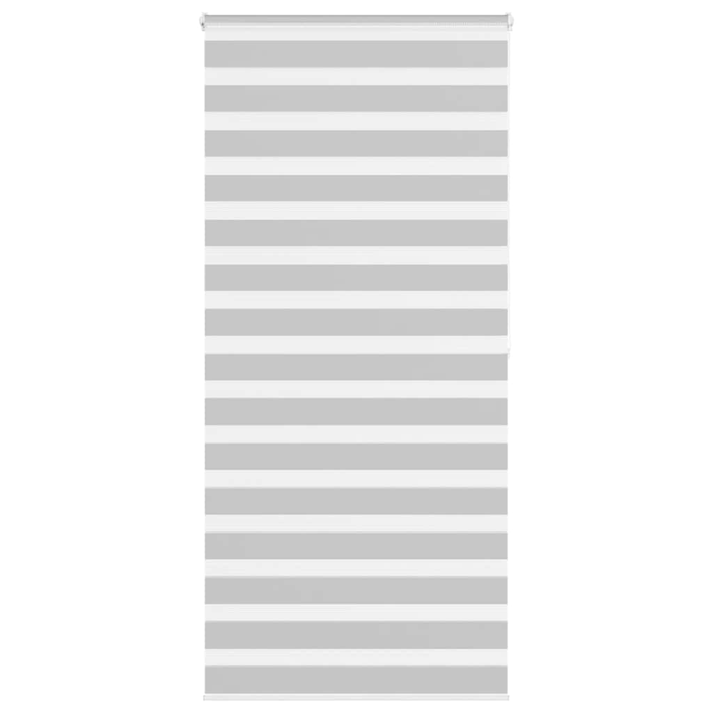 VidaXL Zebra-Rollo 105x200 cm Stoffbreite 100,9 cm Hellgrau