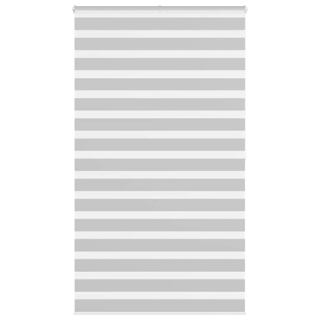 VidaXL Zebra-Rollo 120x200 cm Stoffbreite 115,9 cm Hellgrau