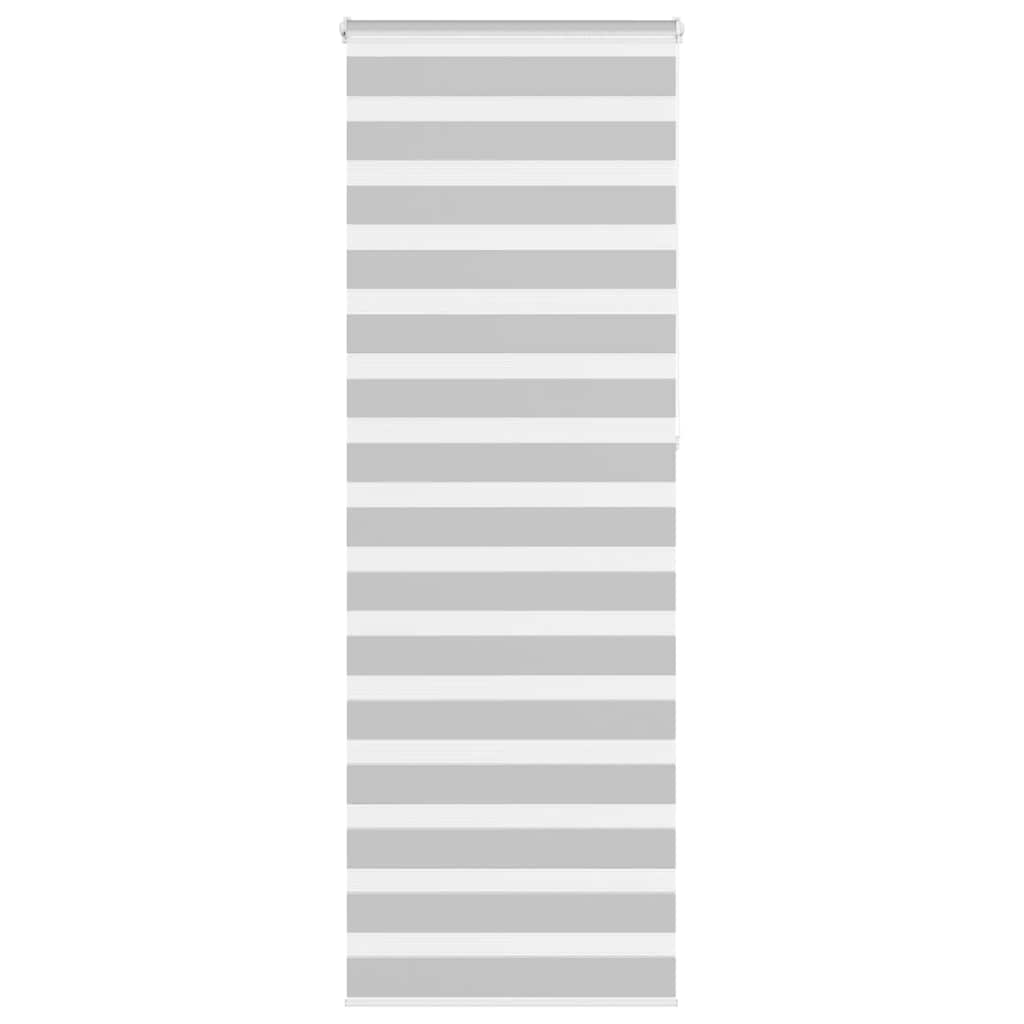 VidaXL Zebra-Rollo 80x230 cm Stoffbreite 75,9 cm Hellgrau