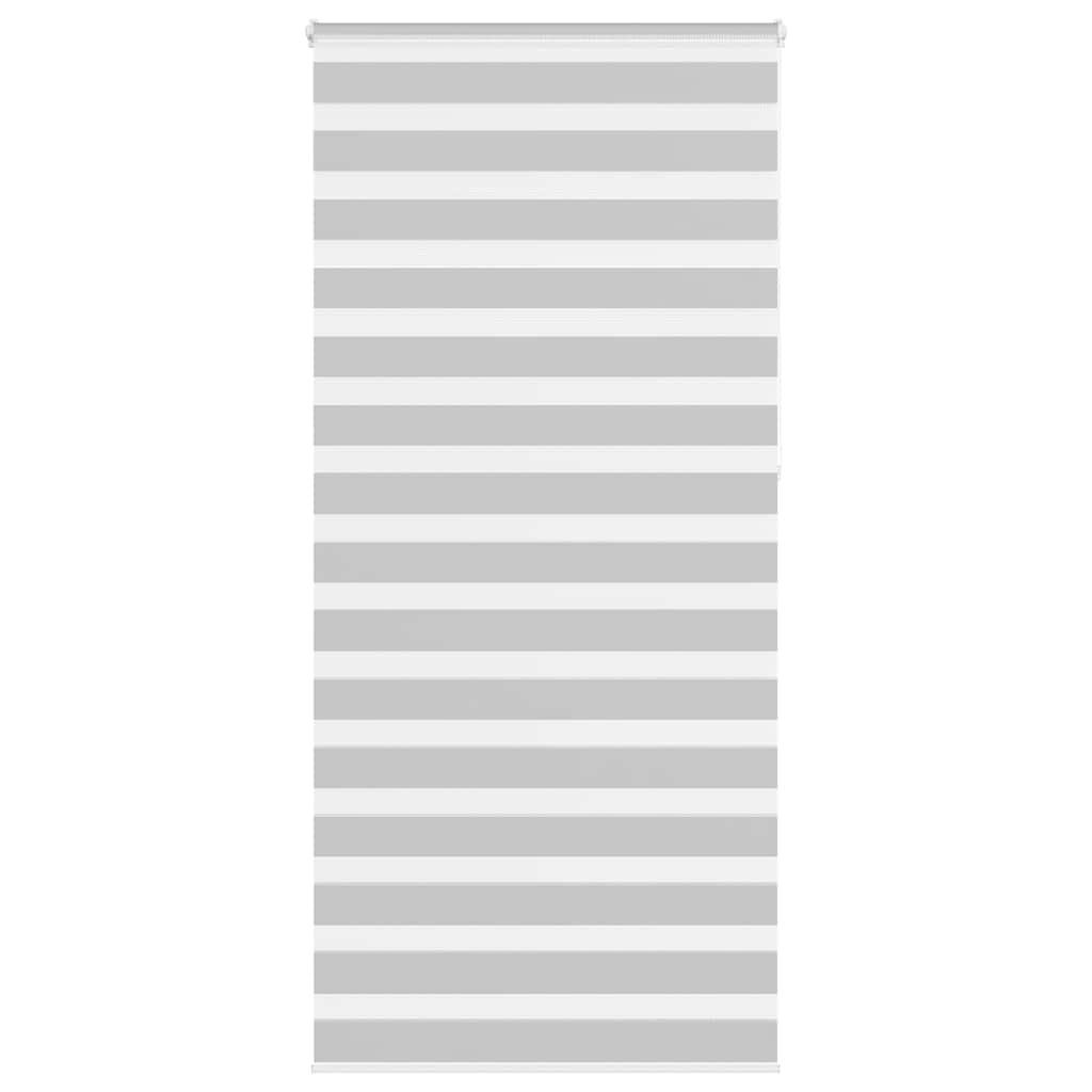 VidaXL Zebra-Rollo 110x230 cm Stoffbreite 105,9 cm Hellgrau