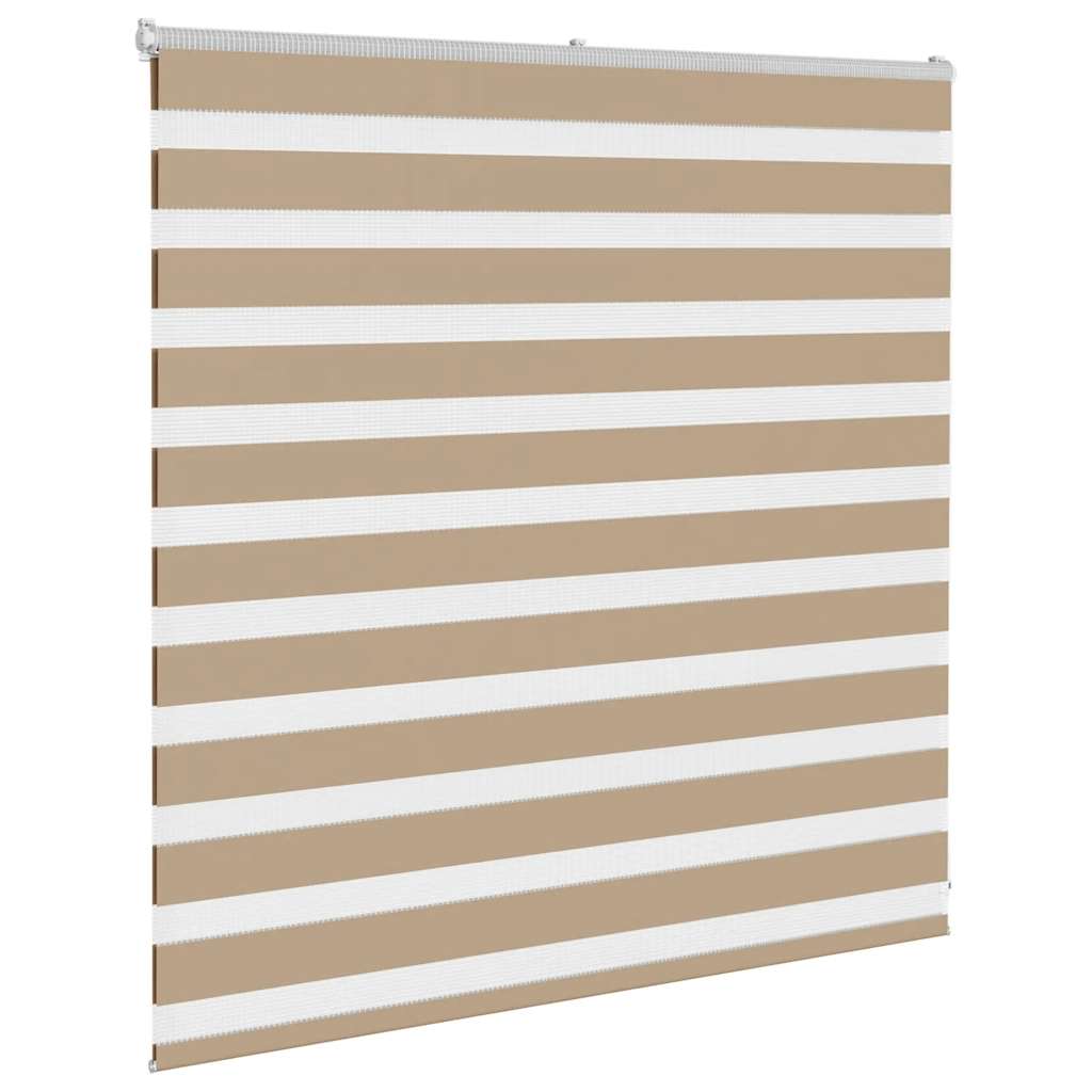 VidaXL Zebrarollo 150x100 cm Stoffbreite 145,9 cm Polyester Sandbraun