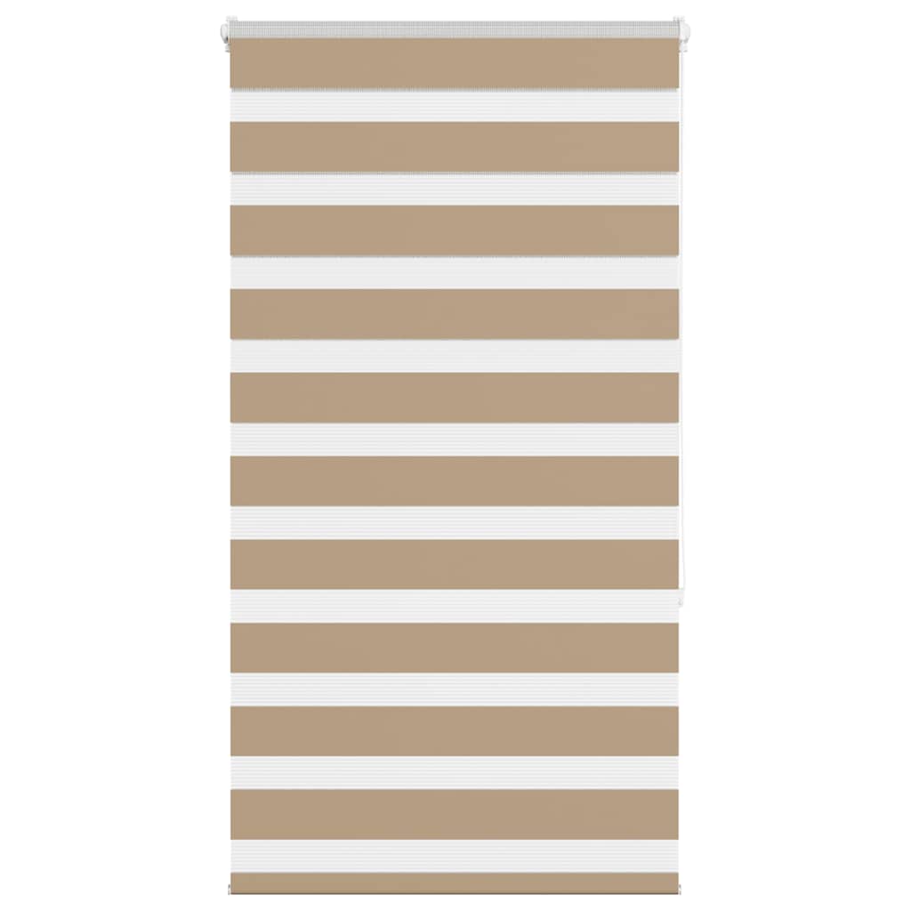 VidaXL Zebrarollo 80x150 cm Stoffbreite 75,9 cm Polyester Sandbraun