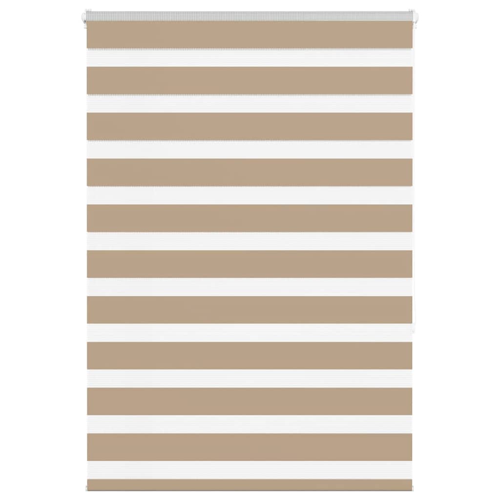 VidaXL Zebrarollo 105x150 cm Stoffbreite 100,9 cm Polyester Sandbraun