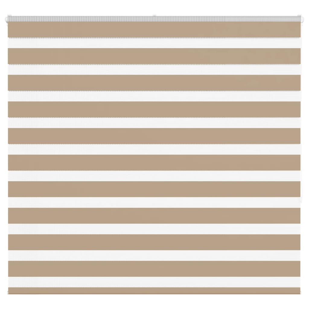 VidaXL Zebrarollo 165x150 cm Stoffbreite 160,9 cm Polyester Sandbraun