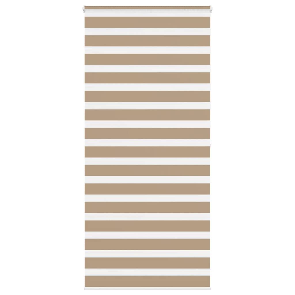 VidaXL Zebrarollo 110x200 cm Stoffbreite 105,9 cm Polyester Sandbraun